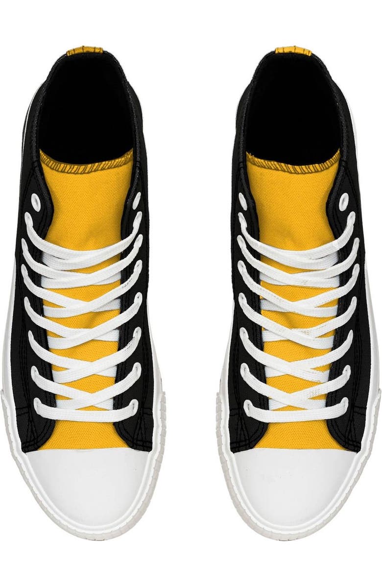 FOCO Men's FOCO Pittsburgh Steelers High Top Canvas Sneakers, Alternate, color,
