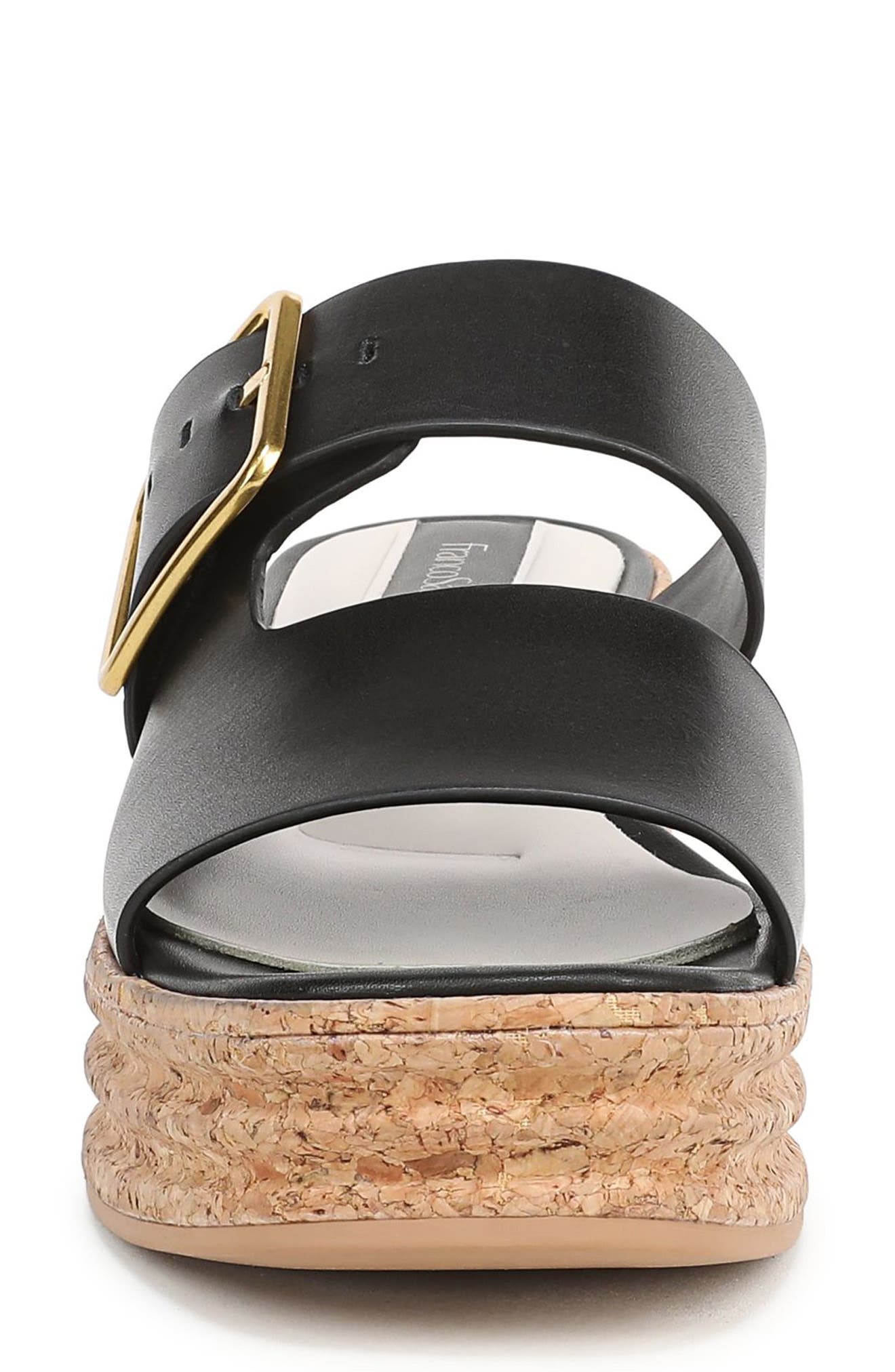 Franco Sarto Taziana Platform Wedge Sandal, Alternate, color, Black