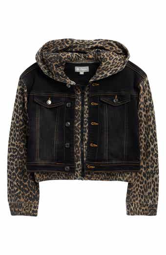 Kids' Leopard Print French Terry Combo Jacket