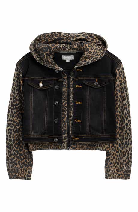 Kids' Leopard Print French Terry Combo Jacket