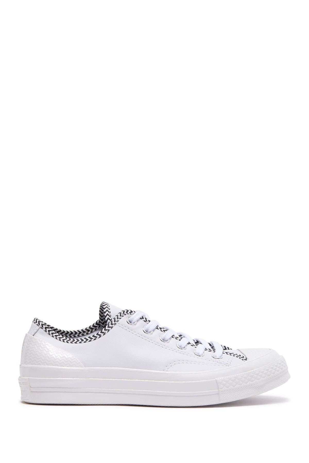 Converse Zigzag Leather Oxford Sneaker, Alternate, color, 