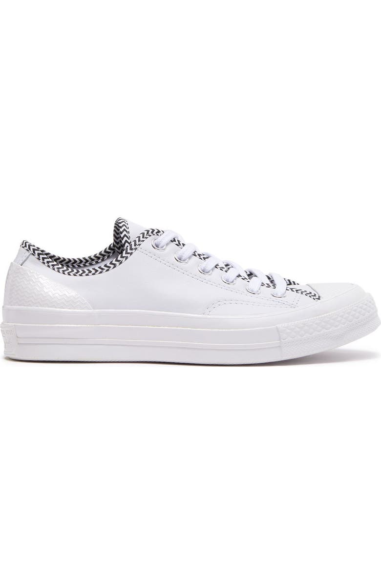 Converse Zigzag Leather Oxford Sneaker, Alternate, color,