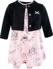 Hudson Baby Baby Cotton Dress & Layering Cardigan