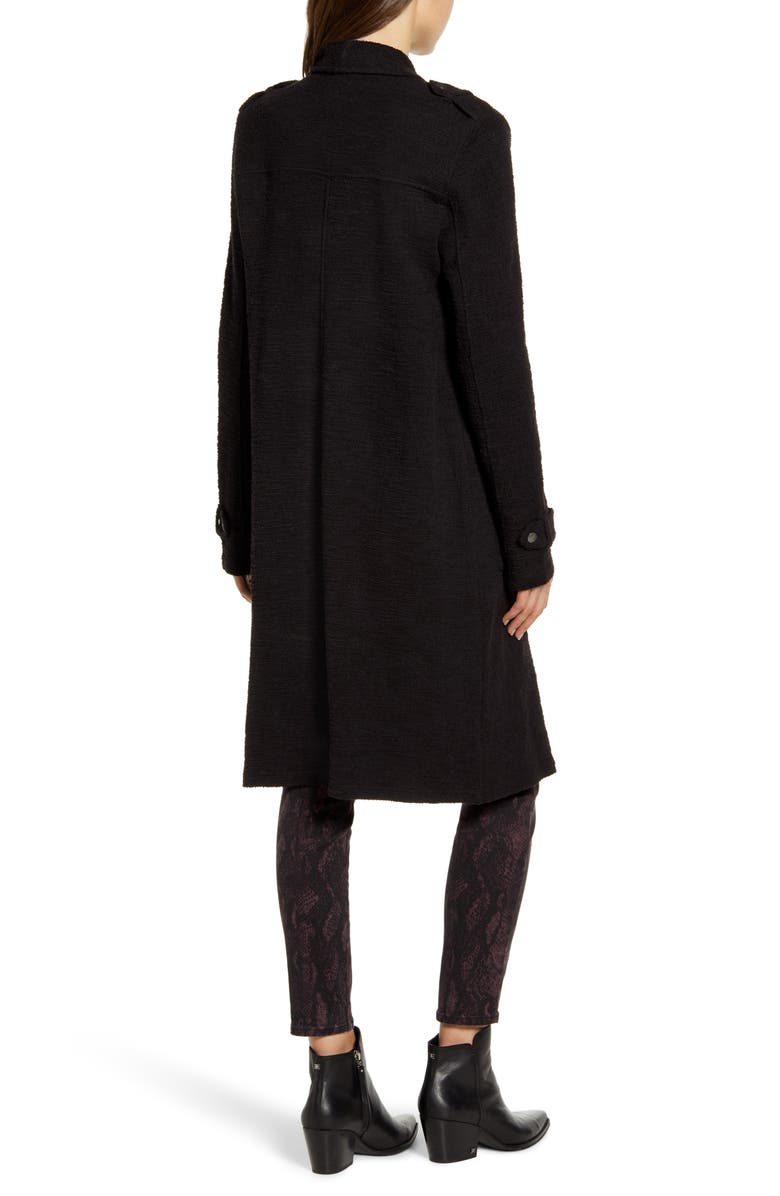 BB Dakota by Steve Madden BB Dakota Revolution Drapey Bouclé Trench Coat, Alternate, color,