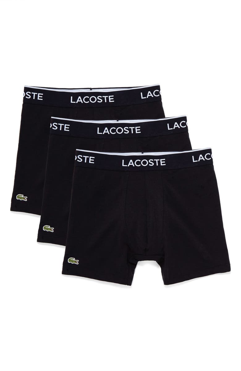 Lacoste Men's 3-Pack Casual Boxer Briefs, Main, color,