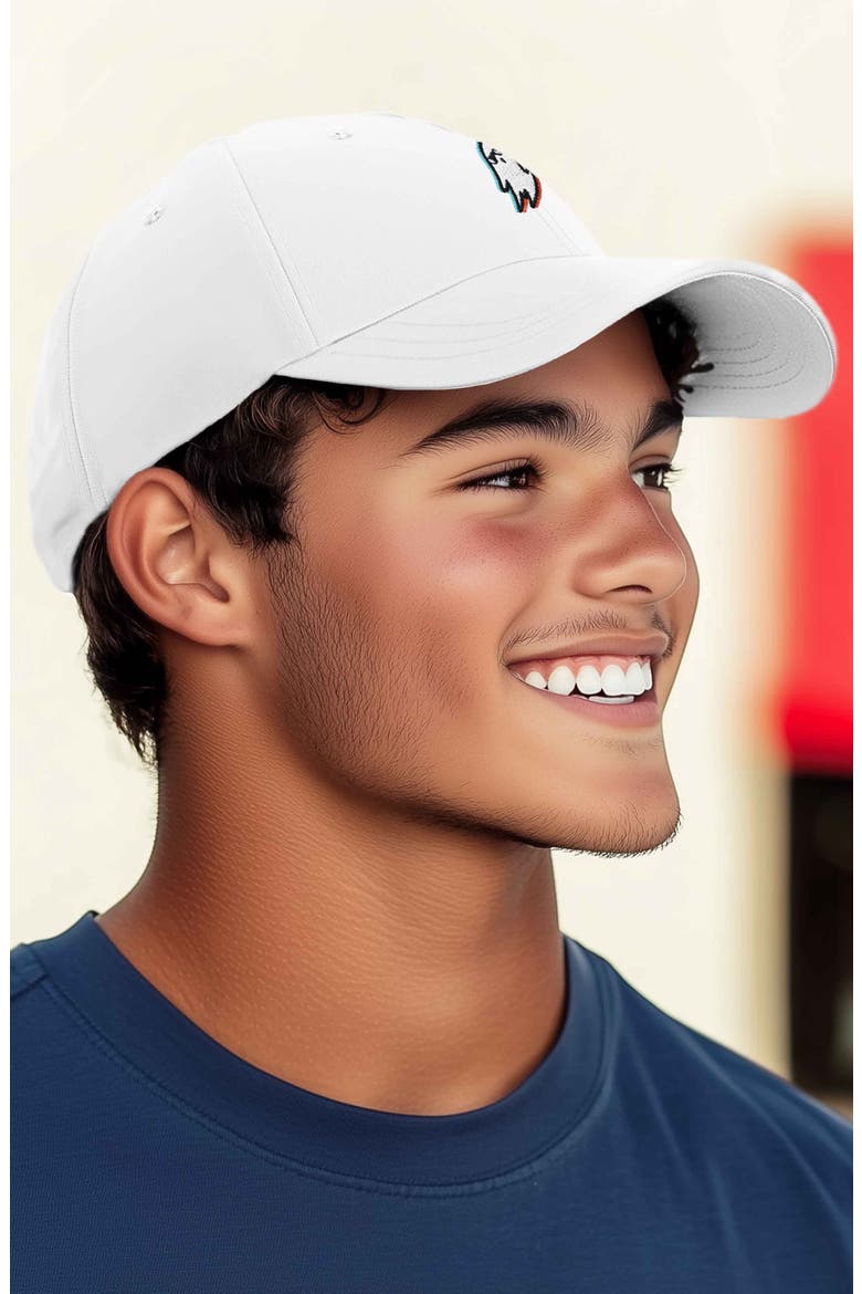 Ghost Life Embroidered Casual Cap, Alternate, color, White