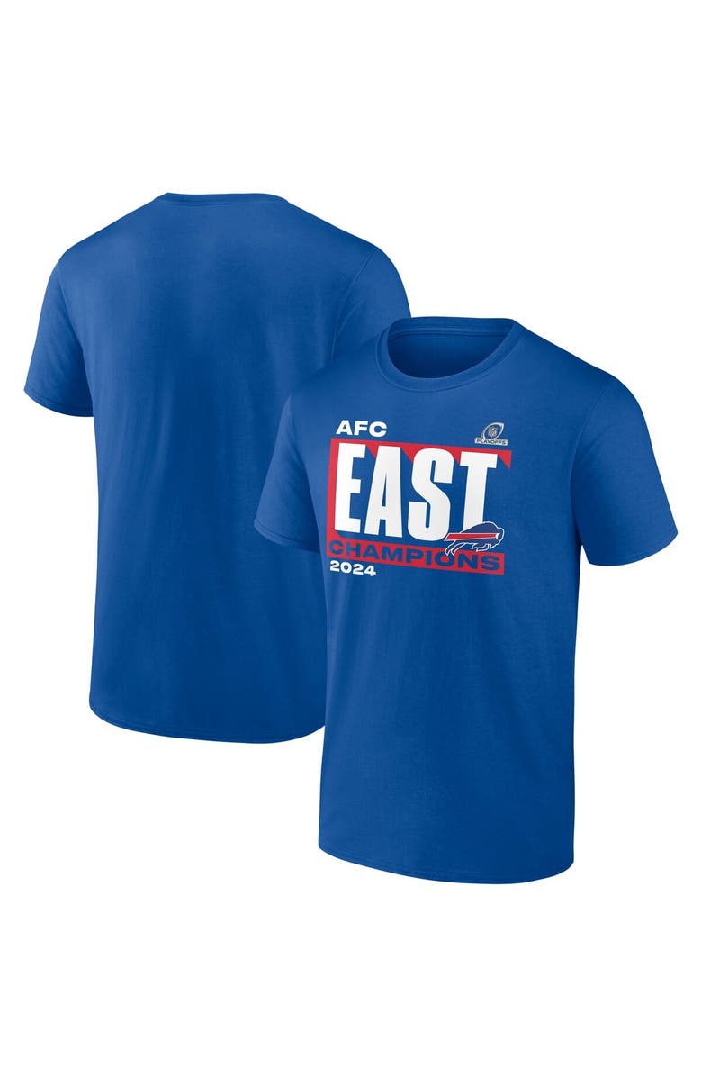 FANATICS Men's Fanatics Royal Buffalo Bills 2024 AFC East Division Champions Conquer T-Shirt, Main, color, 