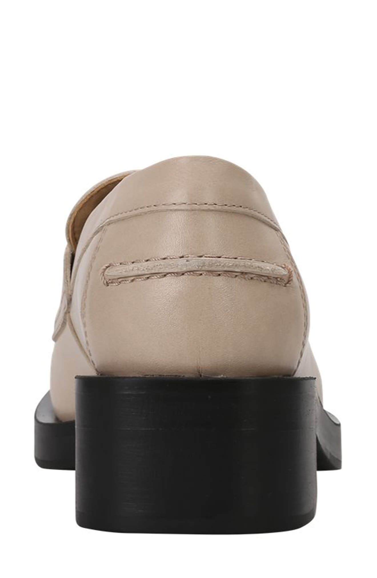 BOSS Iryna Leather Penny Loafer, Alternate, color, Beige