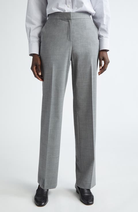 Irving Straight Leg Stretch Wool Pants