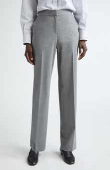 Lafayette 148 New York Irving Straight Leg Stretch Wool Pants