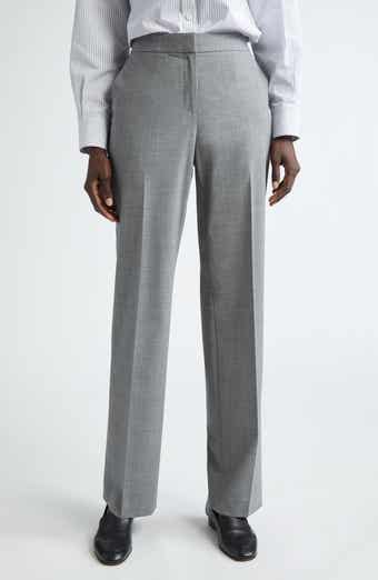 Lafayette 148 New York Irving Straight Leg Stretch Wool Pants