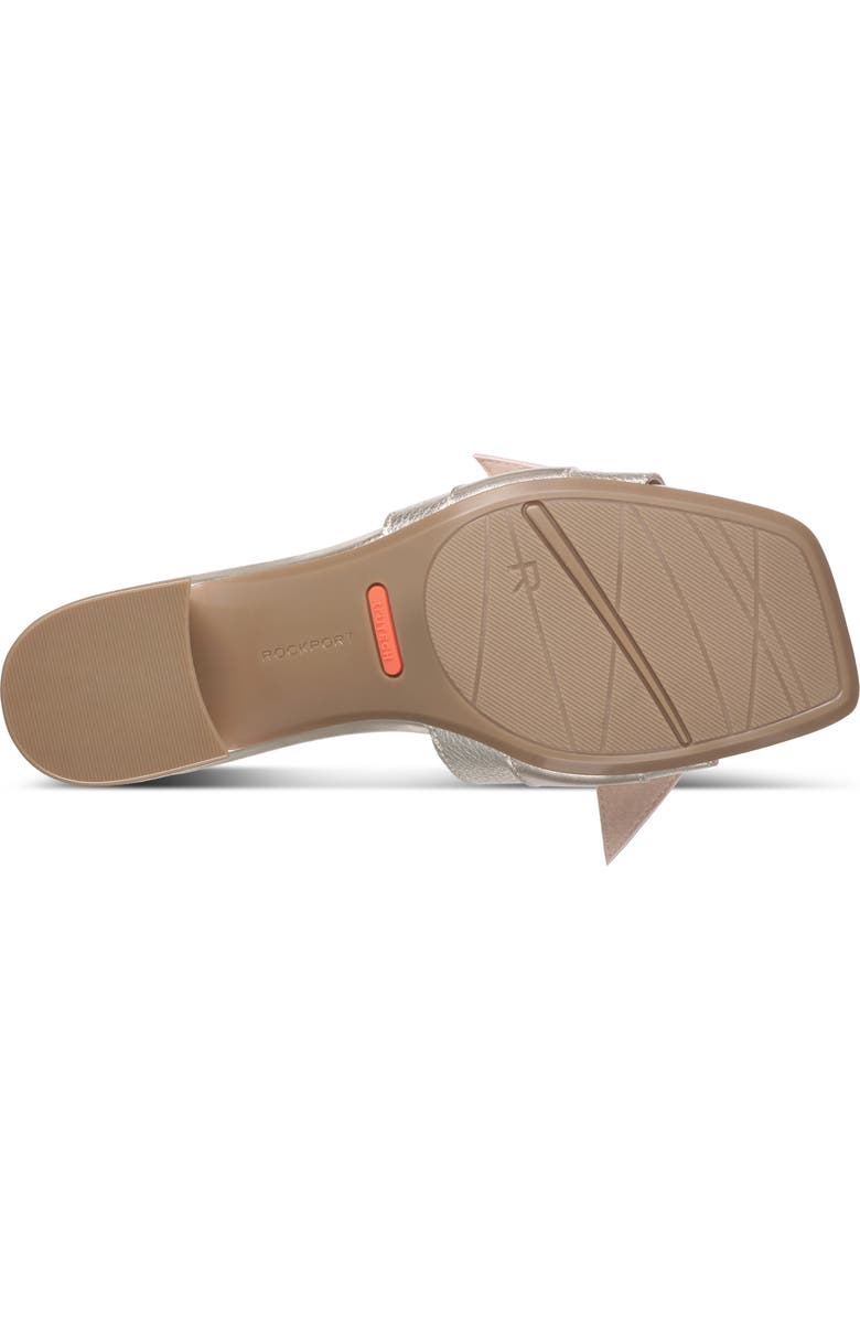 Rockport Carsie Slide Sandal, Alternate, color, Gold Leather