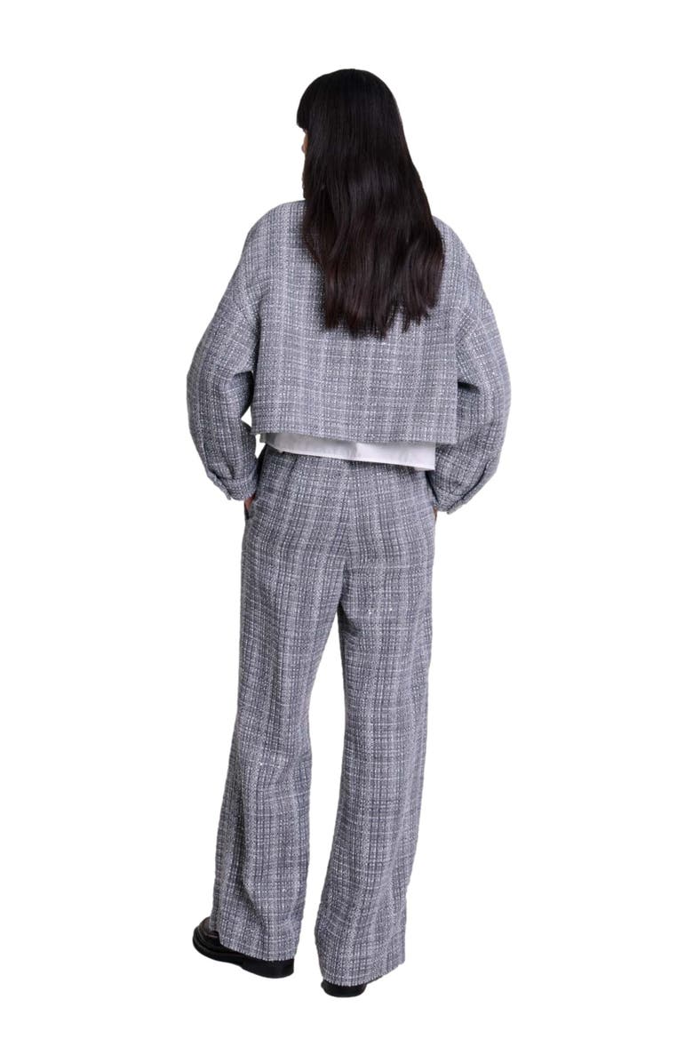 maje Short tweed jacket, Alternate, color, 