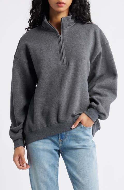 Relaxed Quarter Zip Pullover