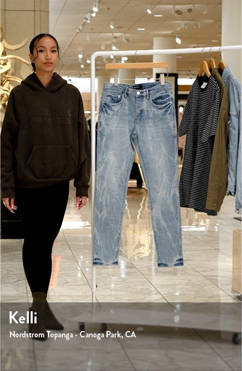 Tie Dye Bleach Skinny Jeans, sales video thumbnail