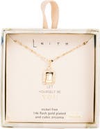 Leith Initial Pendant Necklace