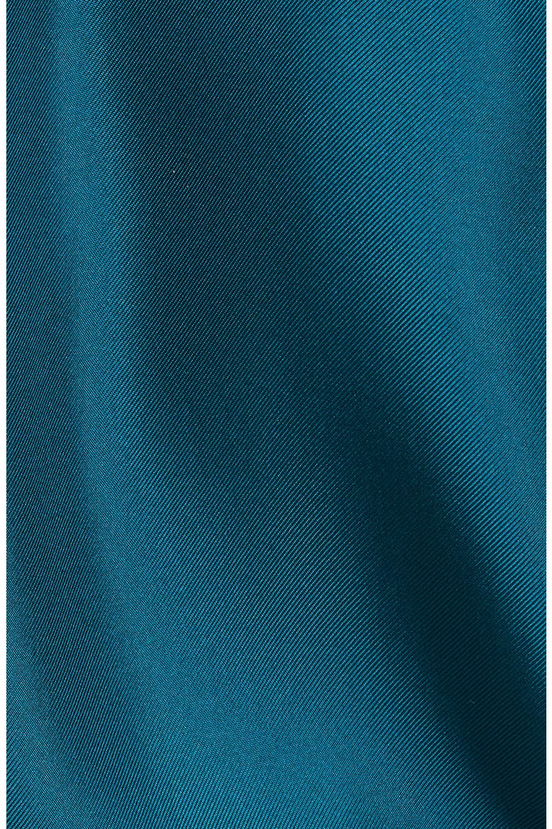 Star Twist Neck Silk Blouse, Alternate, color, TEAL