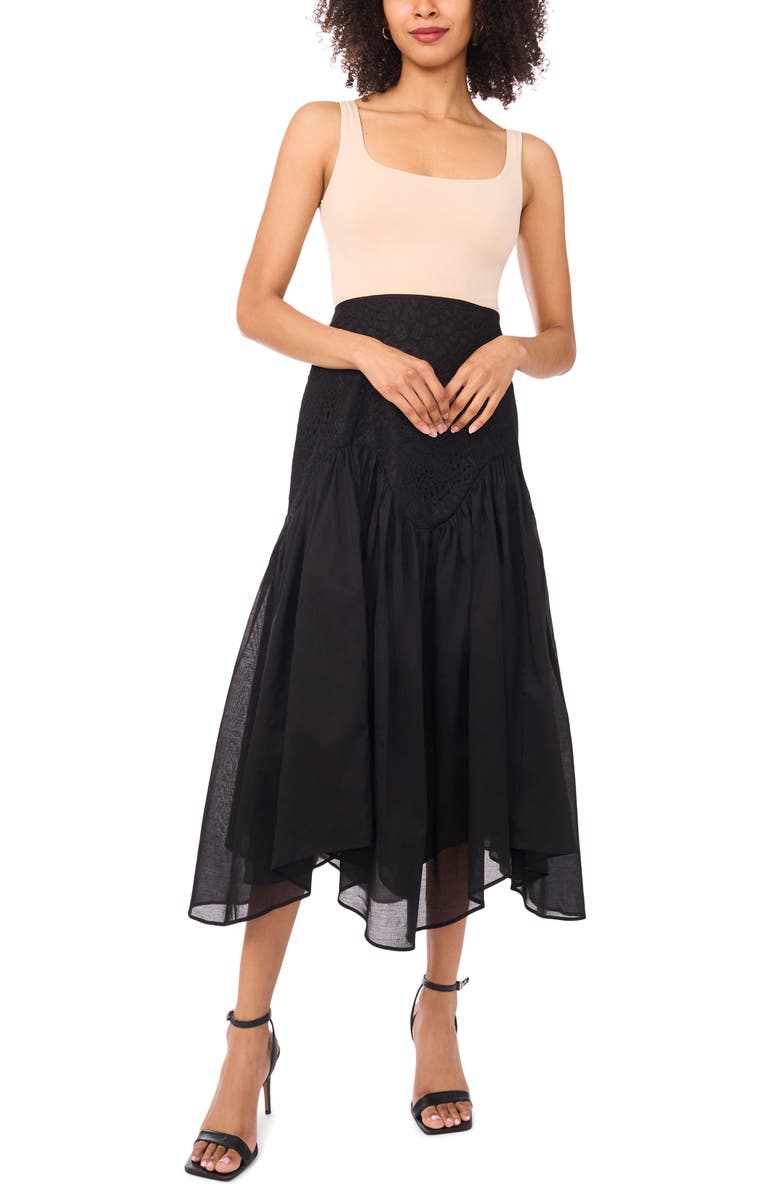 Parker The Jamie Lace Skirt, Alternate, color, Rich Black