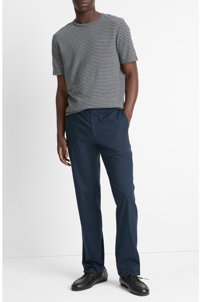 Stripe Pima Cotton Piqué T-Shirt, Alternate, color, COASTAL/ NATURAL