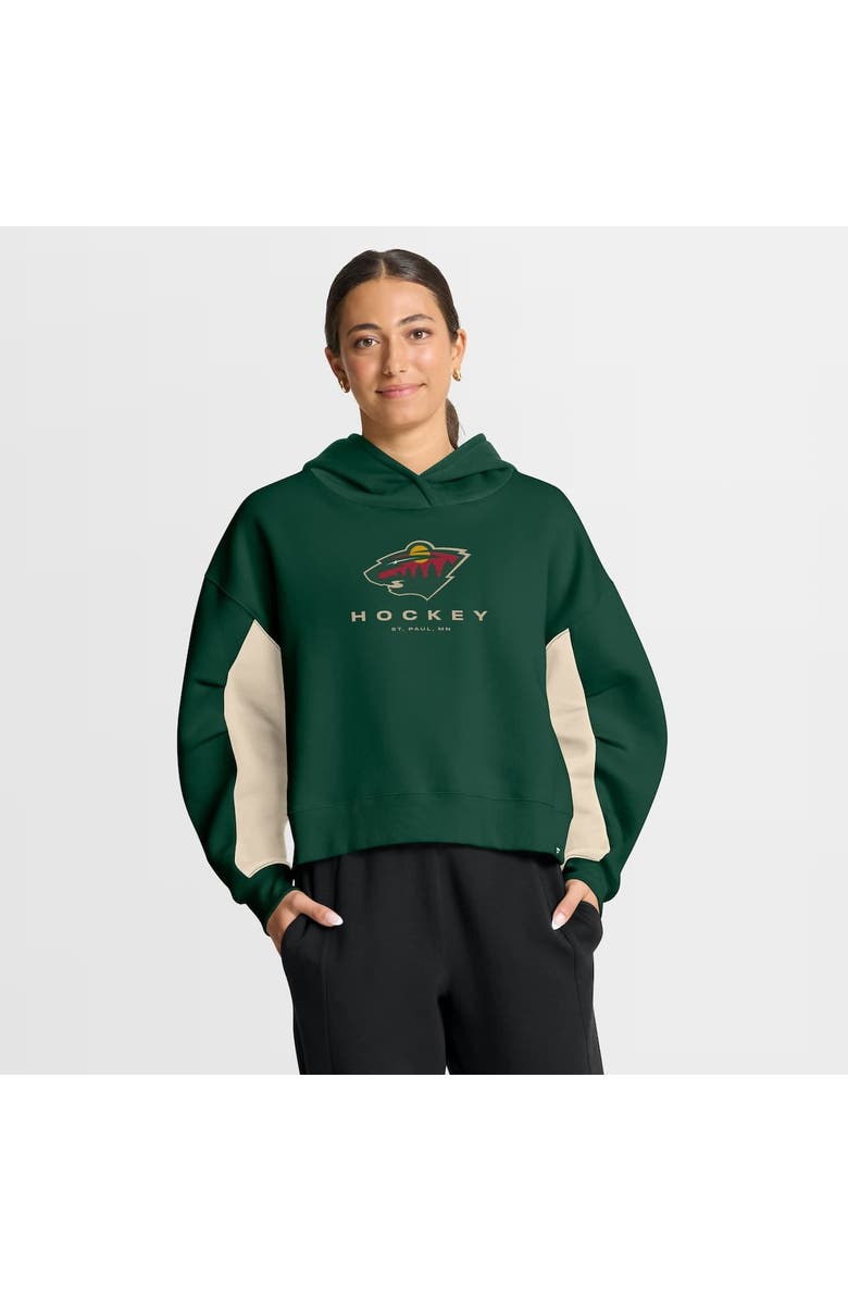 FANATICS Women's Fanatics Green Minnesota Wild Back Check Boxy Hoodie, Alternate, color, Green