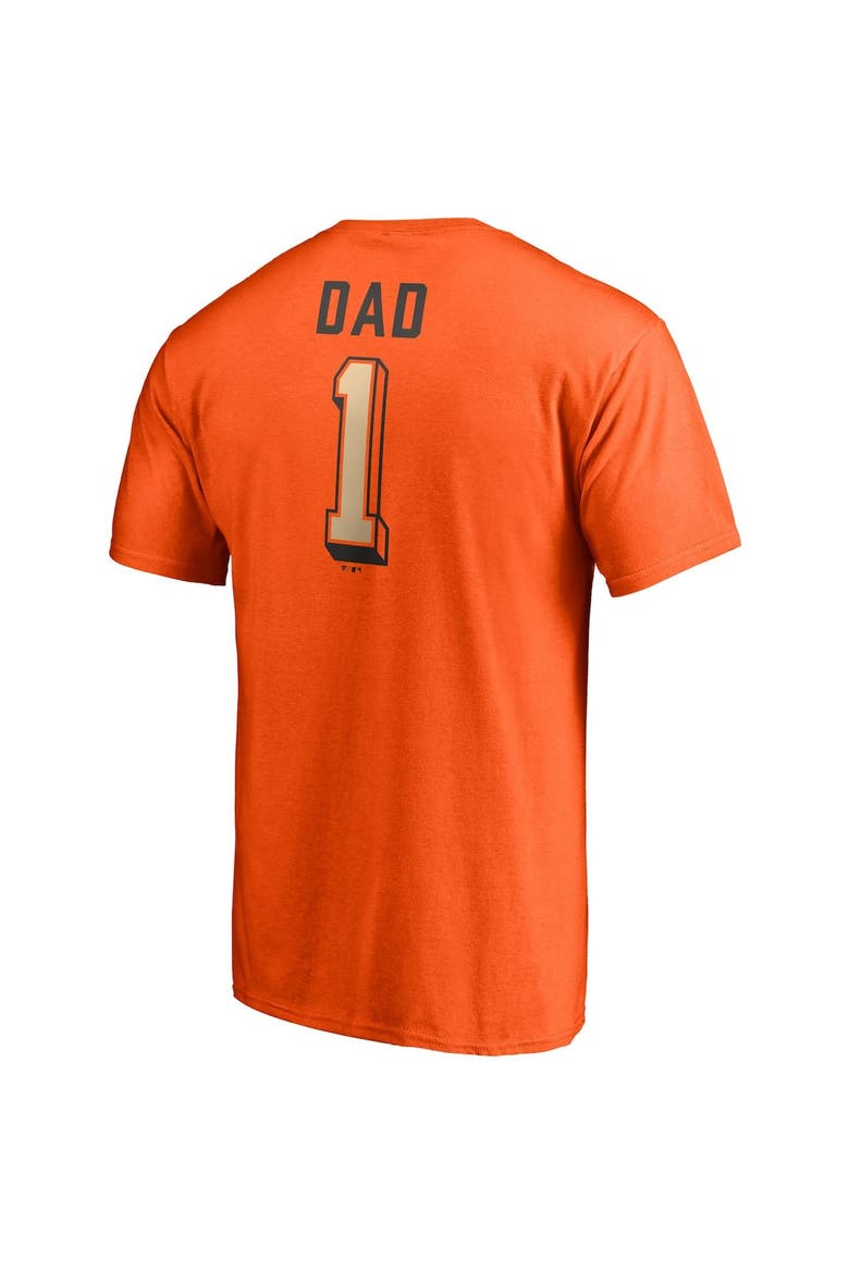 Men's Fanatics Branded Orange San Francisco Giants Number One Dad Team T-Shirt, Alternate, color, Orange