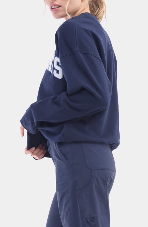 Halfdays Cotton Graphic Sweatshirt In Blue
