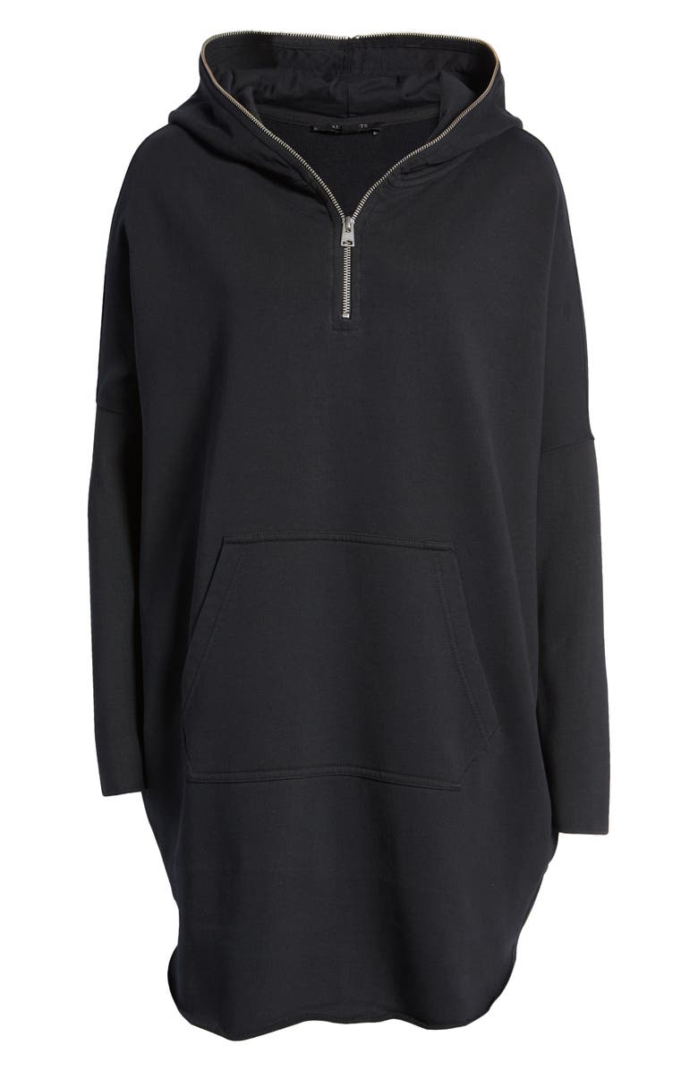 AllSaints Xonda Long Sleeve Cotton Hoodie Dress, Alternate, color, 