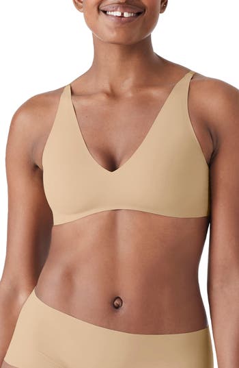 True & Co. True & Co True Body Lift Wireless Hook Back Plunge Bra In Sand
