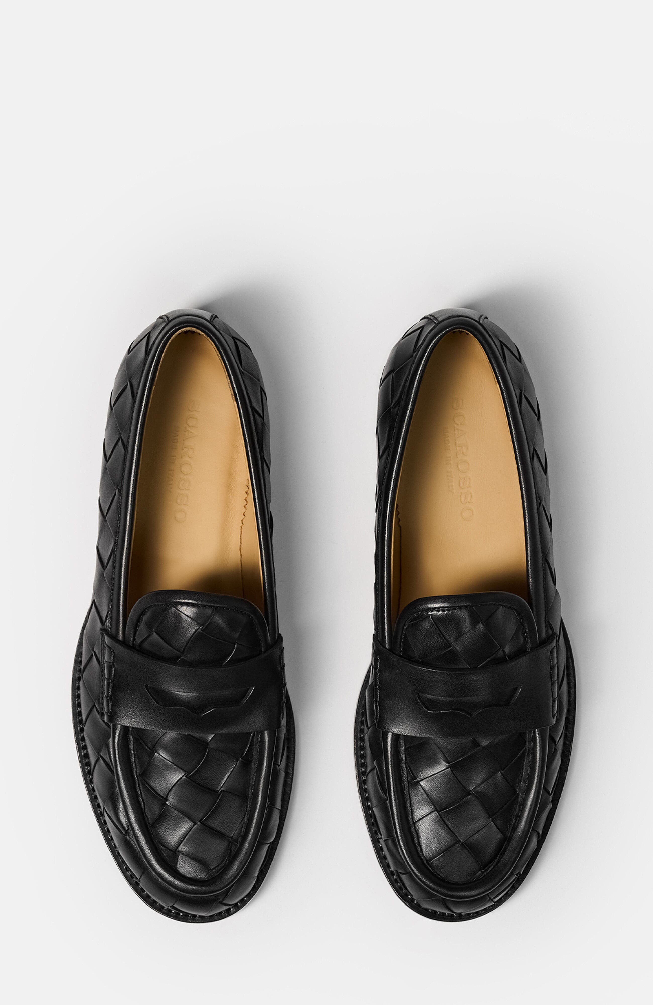 SCAROSSO Gerald Loafers, Alternate, color, Black - Calf