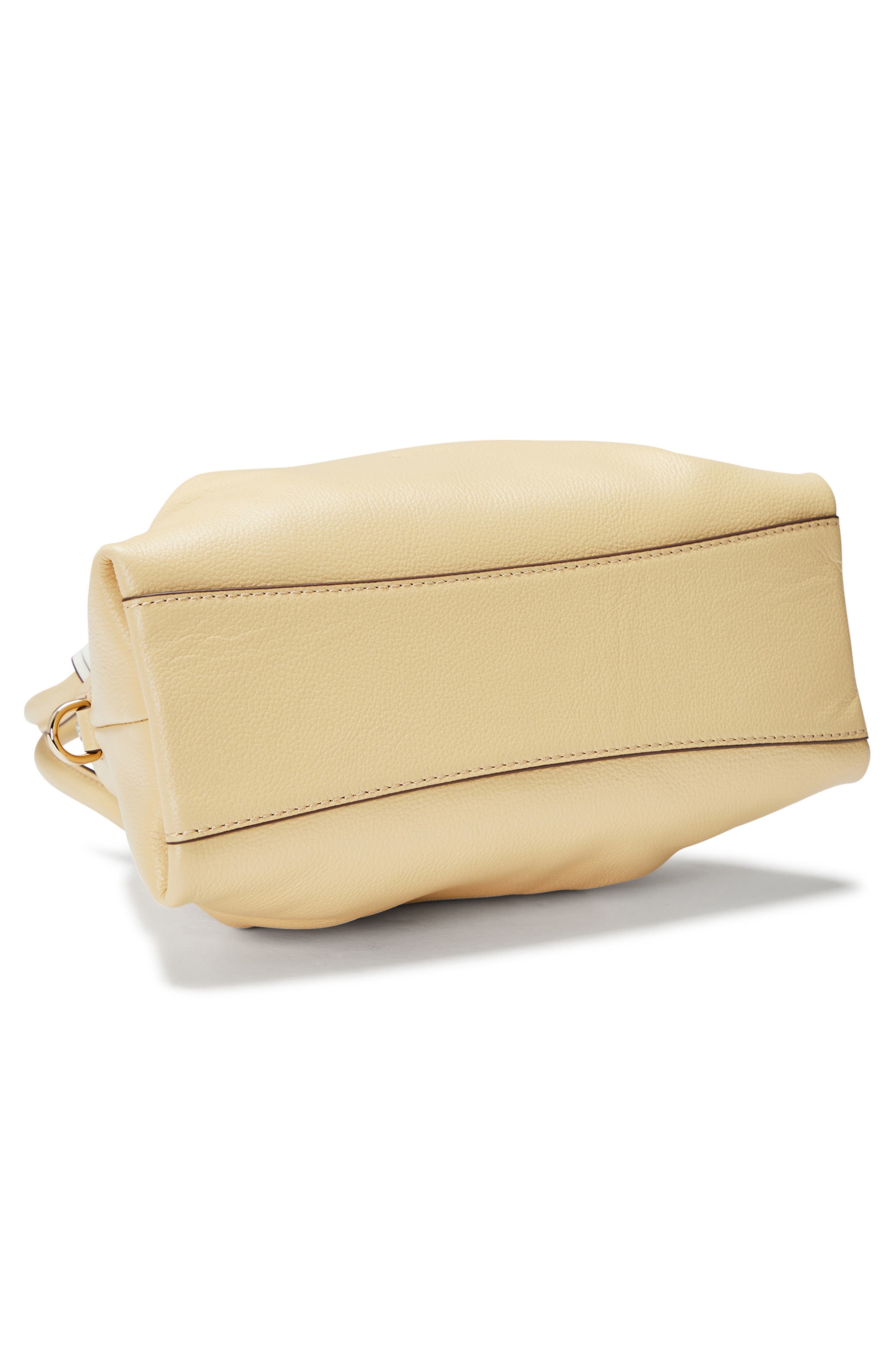 Oryany Adele Mini Leather Bowling Bag, Alternate, color, Butter Cream