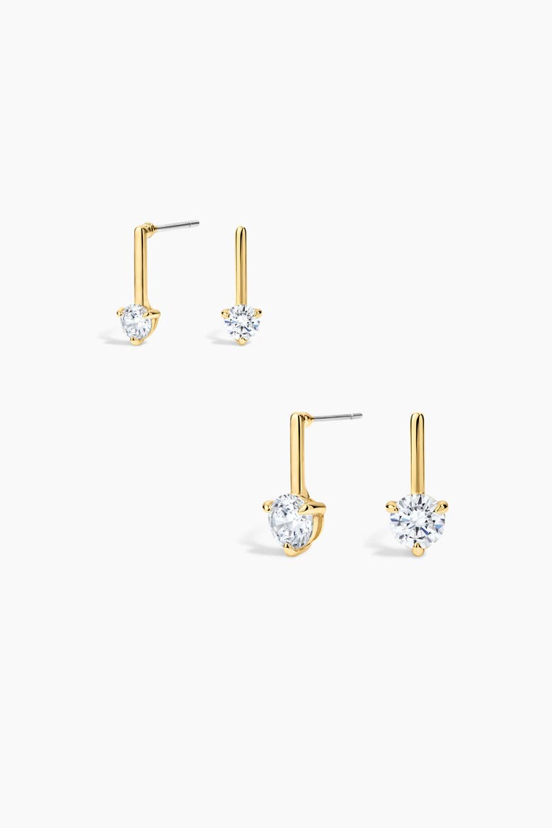 Jet Set Earrings Set of 2, Alternate, color, Gold