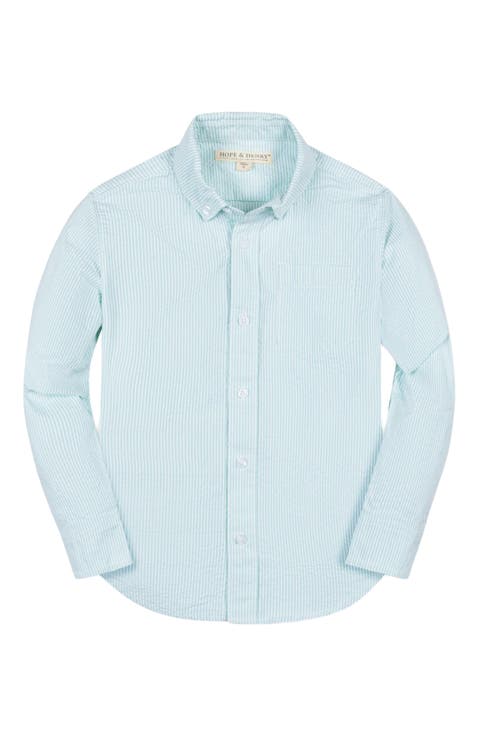 Baby Boys' Organic Seersucker Shirt, Infant