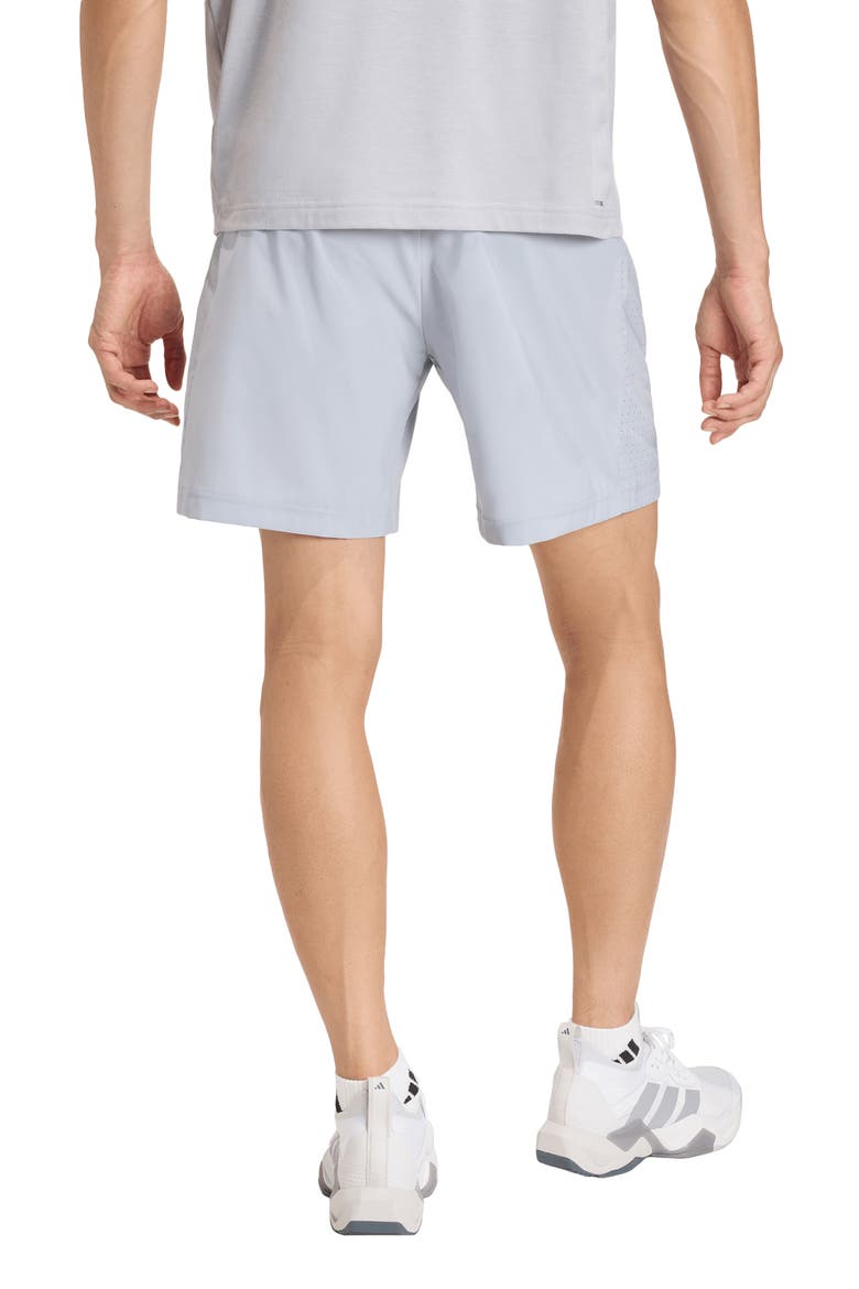 Essentials Performance Shorts, Alternate, color, HALO SILVER