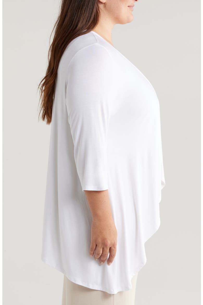 Open Front Cardigan, Alternate, color, WHITE