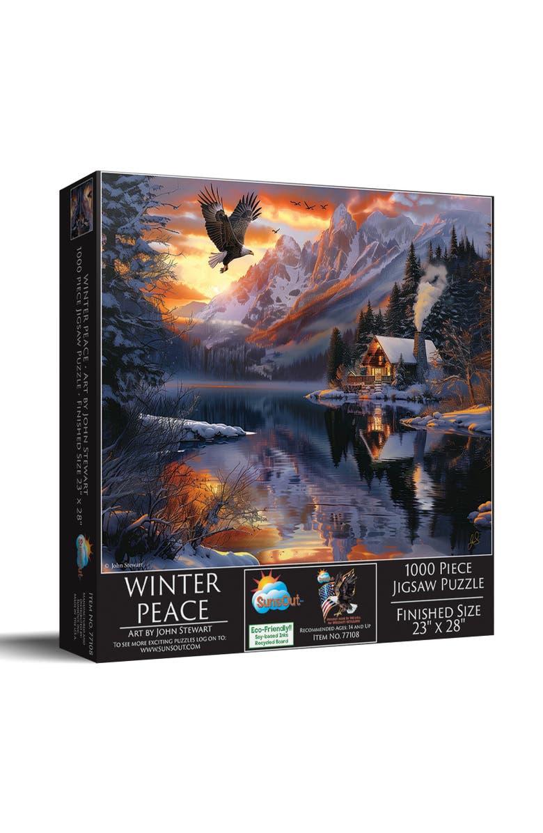 Sunsout Winter Peace 1000 piece Jigsaw Puzzle for Adults, Main, color, Multicolor