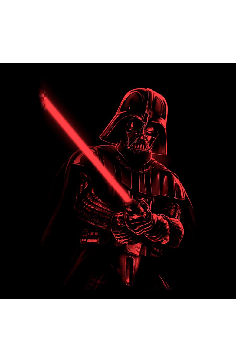 Star Wars: A New Hope Men's Star Wars A New Hope Darth Vader Red Saber  Graphic T-Shirt, Alternate, color, Black