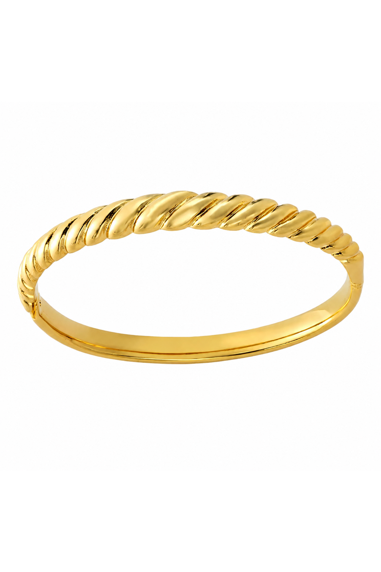 Jovi Ribbed Hinged Bracelet, Main, color, Silver