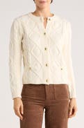 ELIE ELIE TAHARI Crewneck Button Up Cardigan