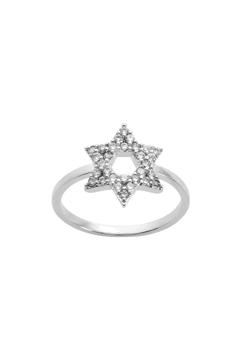 Cubic Zirconia Star of David Ring video