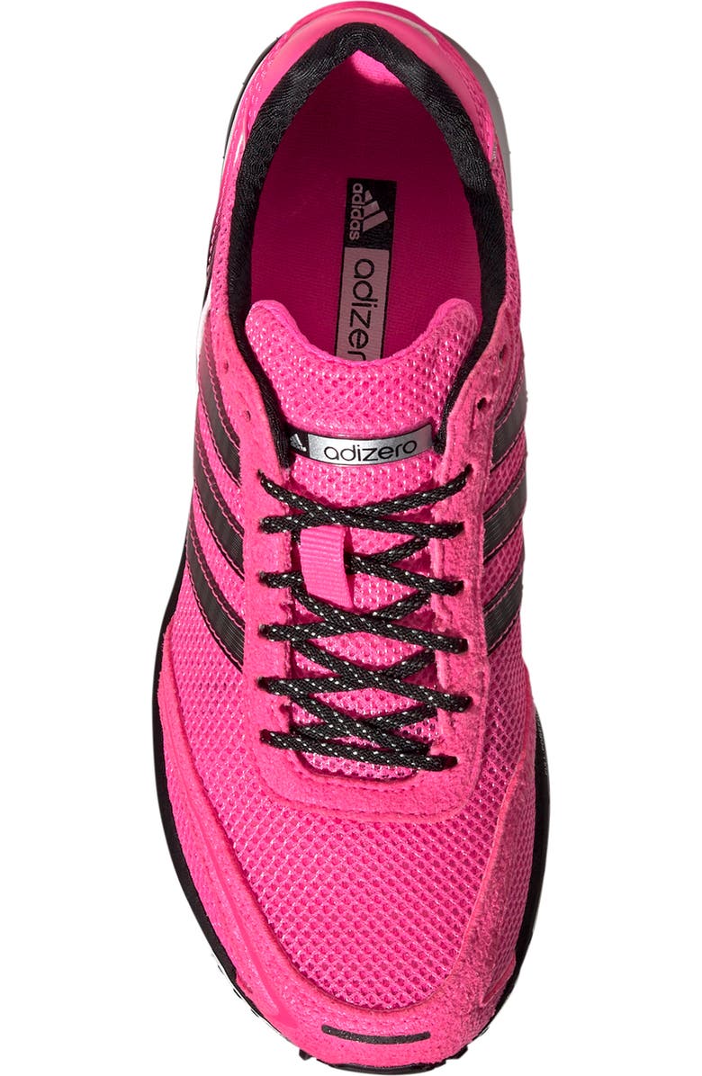 adidas Adizero Adios 7 Running Shoe, Alternate, color, Lucid Pink/ Black/ White
