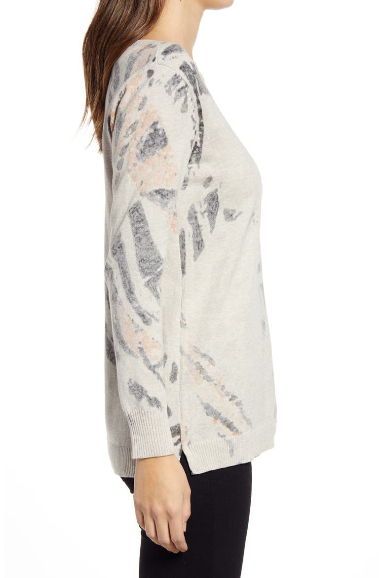 Foothill V-Neck Cotton Sweater, Alternate, color, NEUTRAL MULTI
