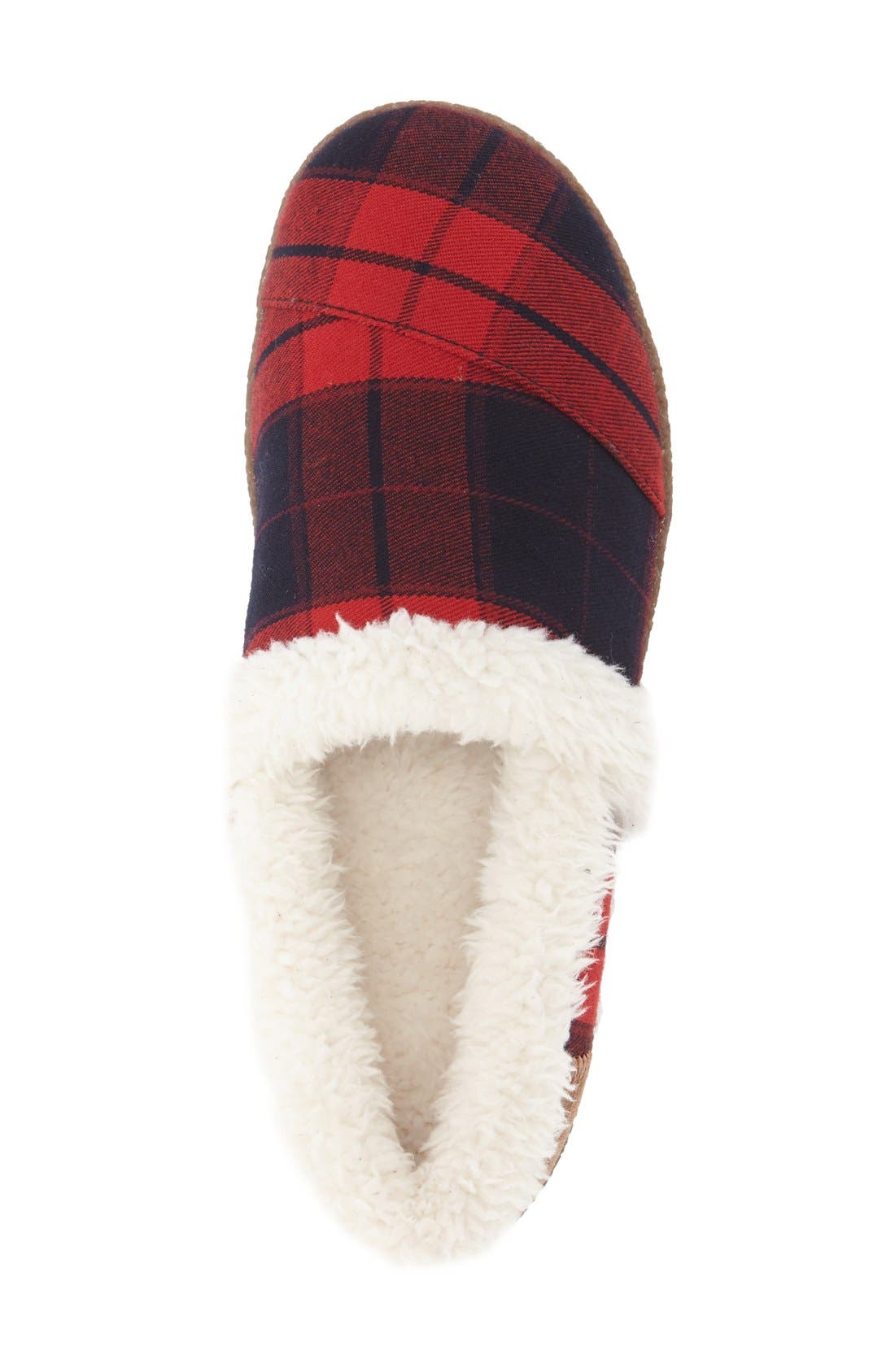 Multi Stripe Slipper, Alternate, color, DARK RED