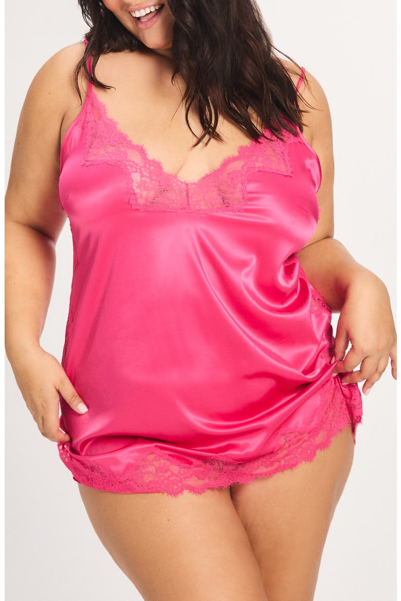 Nite Shade Sleep Chemise, Alternate, color, HOT AND HEAVY PINK