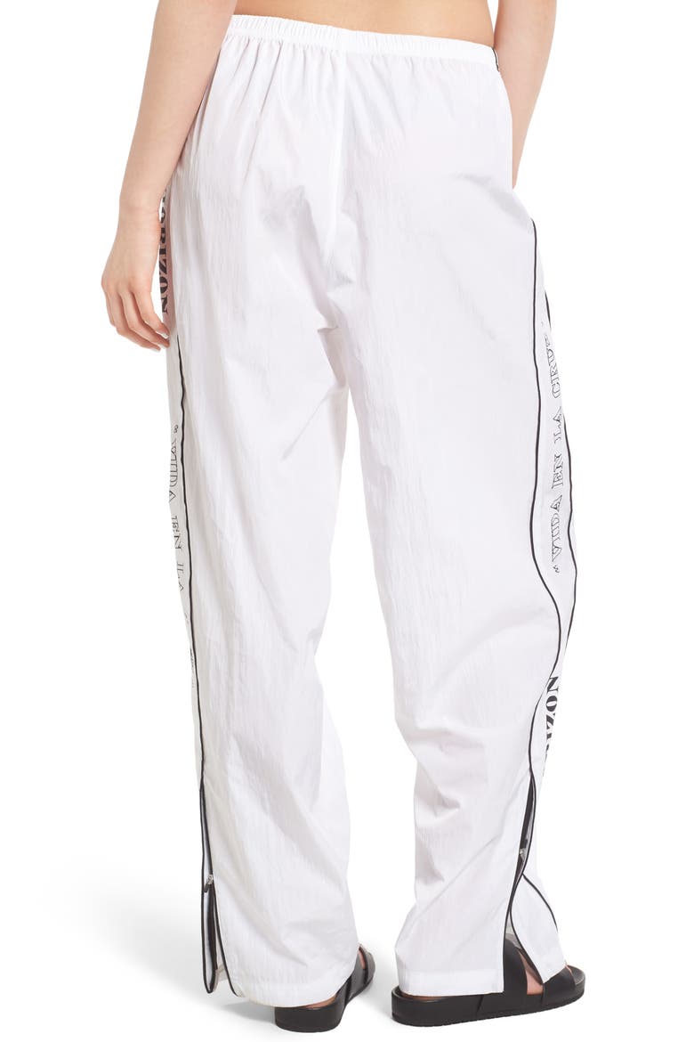 South of the Border Track Pants, Alternate, color, WHITE