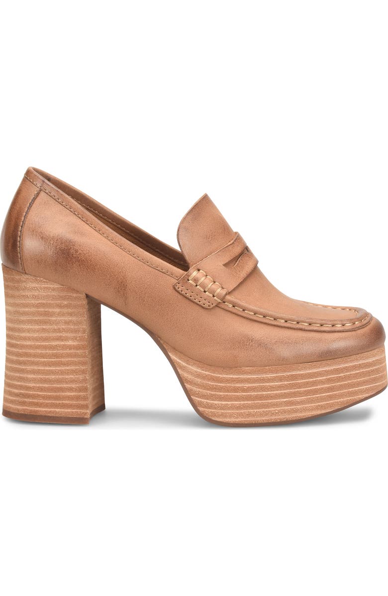 Kork-Ease<sup>®</sup> Barbara Platform Penny Loafer Pump, Alternate, color, Brown