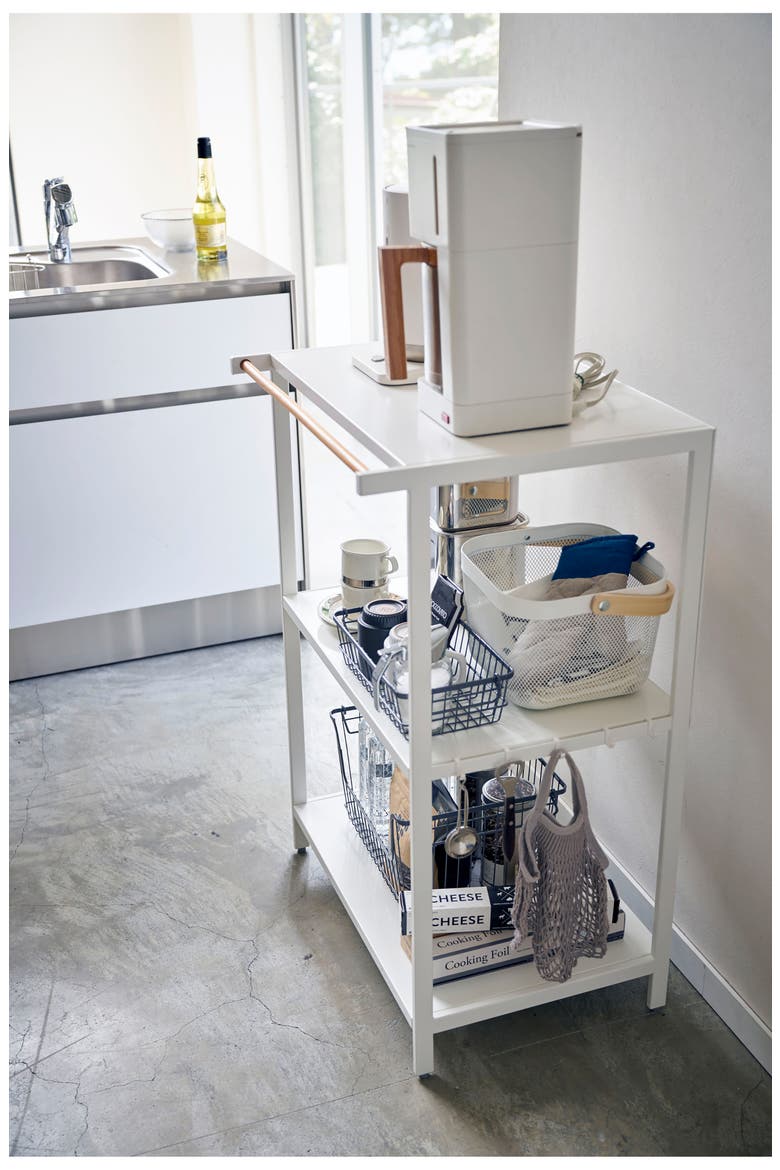 Tower 3-Tier Storage Rack, Alternate, color, WHITE