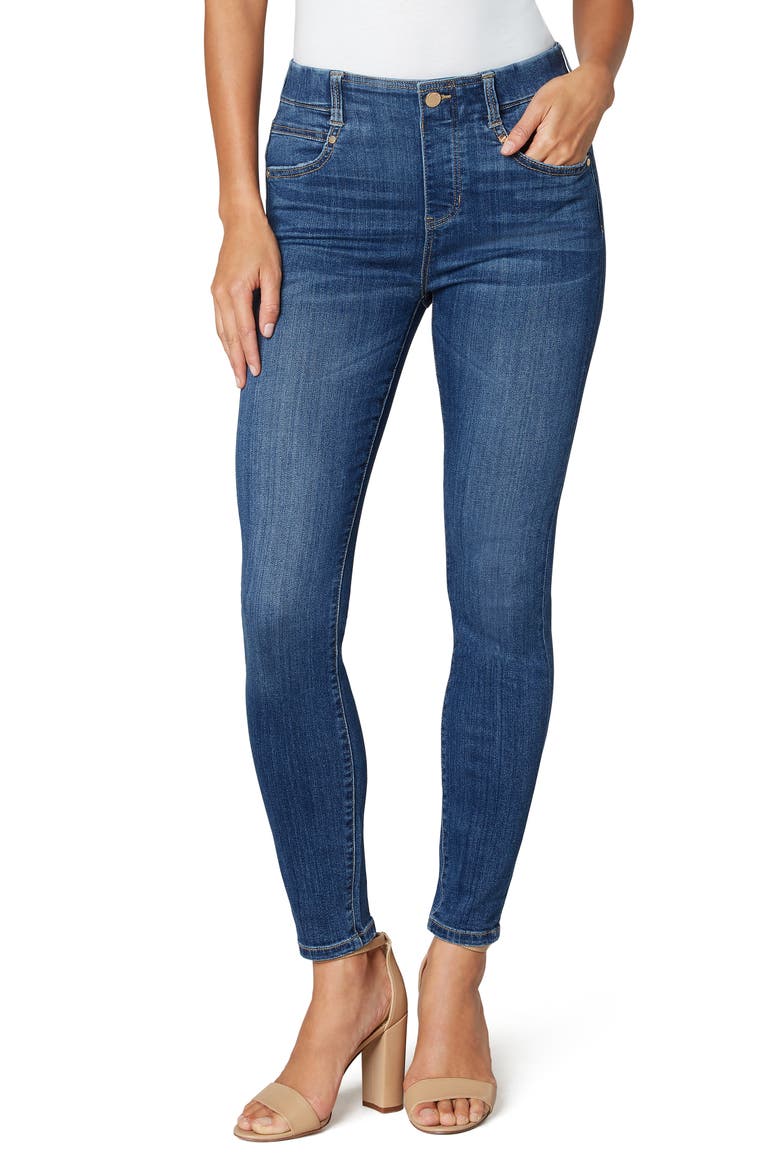 Liverpool Gia Glider Pull-On Ankle Skinny Jeans, Main, color, CHARLESTON