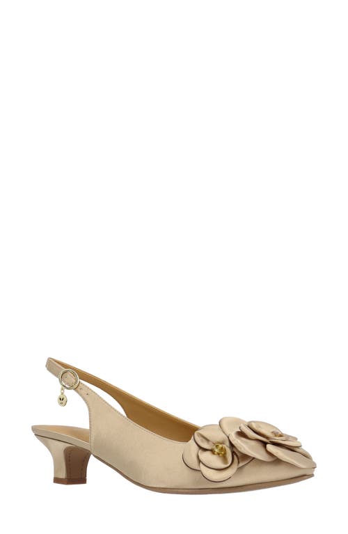 J. Reneé Jozey Pointed Toe Slingback Pump In Neutral
