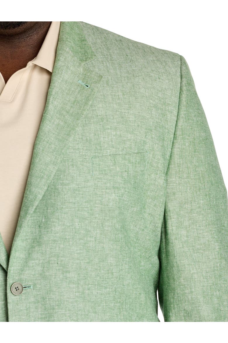 Big & Tall Jacket-Relaxer Linen-Blend Sport Coat V2, Alternate, color, GREEN