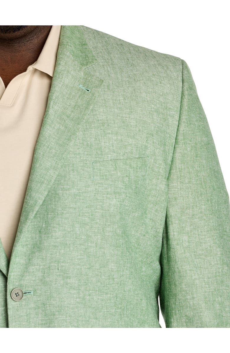 Oak Hill by DXL Big & Tall Jacket-Relaxer Linen-Blend Sport Coat V2, Alternate, color, Green